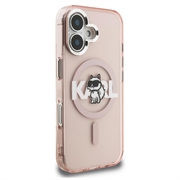 Custodia MagSafe per iPhone 16 Karl Lagerfeld IML Choupette Sketch Logo