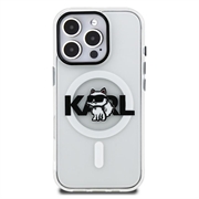 Custodia MagSafe per iPhone 16 Pro Max Karl Lagerfeld IML Choupette Sketch Logo - Trasparente