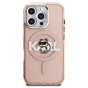Custodia MagSafe per iPhone 16 Pro Karl Lagerfeld IML Choupette Sketch Logo