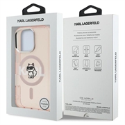 Custodia MagSafe per iPhone 16 Pro Karl Lagerfeld IML Choupette Sketch Logo