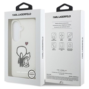 Samsung Galaxy S26 Karl Lagerfeld IML Karl&Choupette Custodia magnetica con logo sul retro - Trasparente