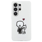 Samsung Galaxy S26 Ultra Karl Lagerfeld IML Karl&Choupette Custodia magnetica con logo sul retro - Trasparente
