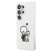 Samsung Galaxy S26 Ultra Karl Lagerfeld IML Karl&Choupette Custodia magnetica con logo sul retro - Trasparente