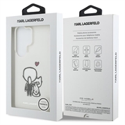 Samsung Galaxy S26 Ultra Karl Lagerfeld IML Karl&Choupette Custodia magnetica con logo sul retro - Trasparente