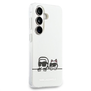 Samsung Galaxy S26+ Karl Lagerfeld IML Karl&Choupette Custodia magnetica con logo Peekaboo - Bianca