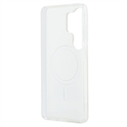 Samsung Galaxy S26 Ultra Karl Lagerfeld IML Karl&Choupette Custodia magnetica con logo Peekaboo - Bianca