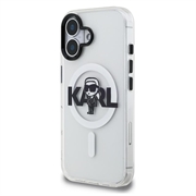 Custodia MagSafe per iPhone 16 Karl Lagerfeld IML Karl Sketch Logo - Trasparente