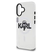 Custodia MagSafe per iPhone 16 Karl Lagerfeld IML Karl Sketch Logo - Trasparente