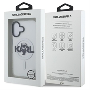 Custodia MagSafe per iPhone 16 Karl Lagerfeld IML Karl Sketch Logo - Trasparente