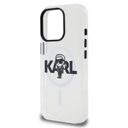 Custodia MagSafe per iPhone 16 Pro Karl Lagerfeld IML Karl Sketch Logo - Trasparente