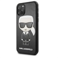 Custodia Karl Lagerfeld Ikonik per iPhone 11 Pro Max - Nera