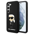 Custodia in silicone per Samsung Galaxy S23 5G Karl Lagerfeld Ikonik - nera