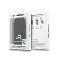 Portacarte magnetico Karl & Choupette con supporto e specchio Karl Lagerfeld - Nero