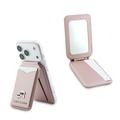 Portacarte magnetico Karl & Choupette con supporto e specchio Karl Lagerfeld - Rosa