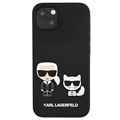 Cover in Silicone Karl Lagerfeld Ikonik per iPhone 11 - Nera