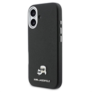 Custodia per iPhone 17 Karl Lagerfeld Karl and Choupette Heads Pins Kotelo - Compatibile con MagSafe