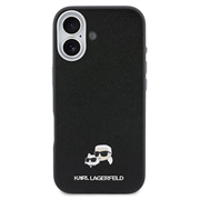 Custodia per iPhone 17 Karl Lagerfeld Karl and Choupette Heads Pins Kotelo - Compatibile con MagSafe