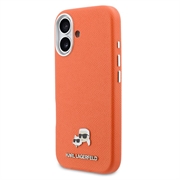 Custodia per iPhone 17 Karl Lagerfeld Karl and Choupette Heads Pins Kotelo - Compatibile con MagSafe