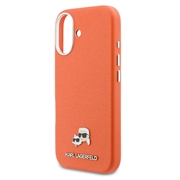 Custodia per iPhone 17 Karl Lagerfeld Karl and Choupette Heads Pins Kotelo - Compatibile con MagSafe