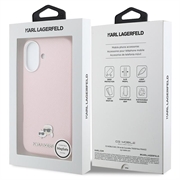 Custodia per iPhone 17 Karl Lagerfeld Karl and Choupette Heads Pins Kotelo - Compatibile con MagSafe - Rosa