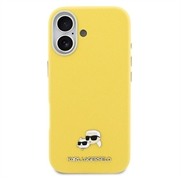 Custodia per iPhone 17 Karl Lagerfeld Karl and Choupette Heads Pins Kotelo - Compatibile con MagSafe