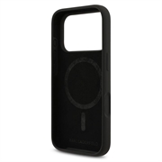 Custodia MagSafe in silicone liquido Karl Lagerfeld Karl and Choupette per iPhone 18 Pro Max - Nera
