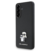 Custodia Samsung Galaxy A36 Karl Lagerfeld Saffiano Metal Karl and Choupette - Nera