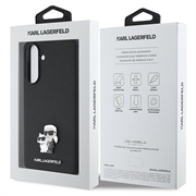 Custodia Samsung Galaxy A56 Karl Lagerfeld Saffiano Metal Karl and Choupette - Nera