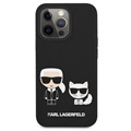 Cover in Silicone Karl Lagerfeld Ikonik per iPhone 11 - Nera