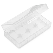 Custodia protettiva Keeppower per 2 batterie 18650 o 4 batterie 18350 - Trasparente