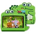 Tablet Android per bambini con Wi-Fi, custodia protettiva - 7" - Dinosauro verde