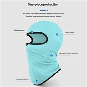 Maschera facciale a passamontagna per bambini / Copricapo con protezione solare UPF 50+ - Verde chiaro