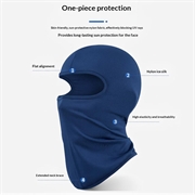 Maschera facciale a passamontagna per bambini / Copricapo con protezione solare UPF 50+ - Zaffiro
