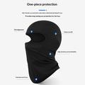 Maschera facciale a passamontagna per bambini / Copricapo con protezione solare UPF 50+ - Nero