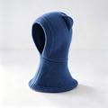 Passamontagna lavorato a maglia con orecchie da gatto per bambini - Blu