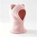 Passamontagna lavorato a maglia con orecchie da gatto per bambini - Rosa