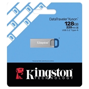 Chiavetta USB Kingston DataTraveler Kyson USB 3.2 Gen 1 - 128GB - Argento