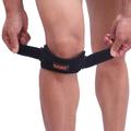 Ginocchiera con cuscinetto in silicone - Regolabile e confortevole - Nero