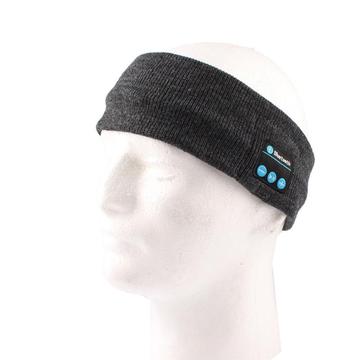 Fascia Bluetooth in maglia per lo sport, chiamate in vivavoce - Grigio scuro