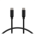 Braided USB 3.1 Type-C Data / Charging Cable - 5A/40W - 2m - Black