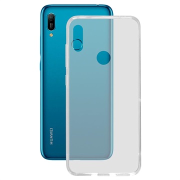 Cover Ultra Sottile in TPU Ksix Flex per Huawei Y6 (2019) - Trasparente