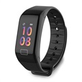 Fitness Tracker Impermeabile con Frequenza Cardiaca ID115 Plus - Nero