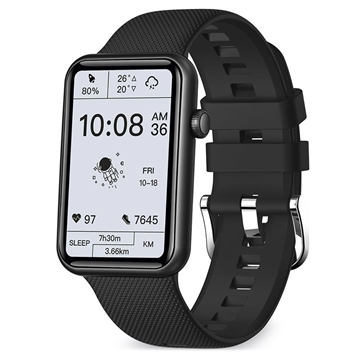 Smartwatch Impermeabile con Frequenza Cardiaca K12 - Nero