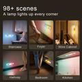 L1-021 Luce LED per armadietti RGB con sensore di movimento - 23,3 cm - Argento