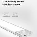 L1-021 Luce LED per armadietti RGB con sensore di movimento - 23,3 cm - Argento