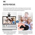 Webcam L59D 4K con doppio obiettivo e messa a fuoco automatica, con telecomando - Nero