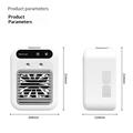 Mini raffreddatore d\'aria L7 con doppio umidificatore a nebulizzazione nano da 500ml - Bianco