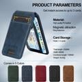 LC.IMEEKE Portacarte magnetico con blocco RFID e supporto per il calcio - Blu