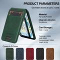 LC.IMEEKE Portacarte magnetico con blocco RFID e supporto per il calcio - Verde