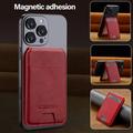 LC.IMEEKE Portacarte magnetico di blocco RFID con supporto - Rosso